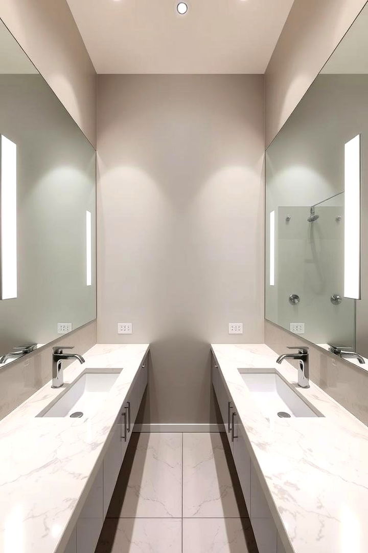 Double Vanity Elegance - 22 Large Bathroom Ideas