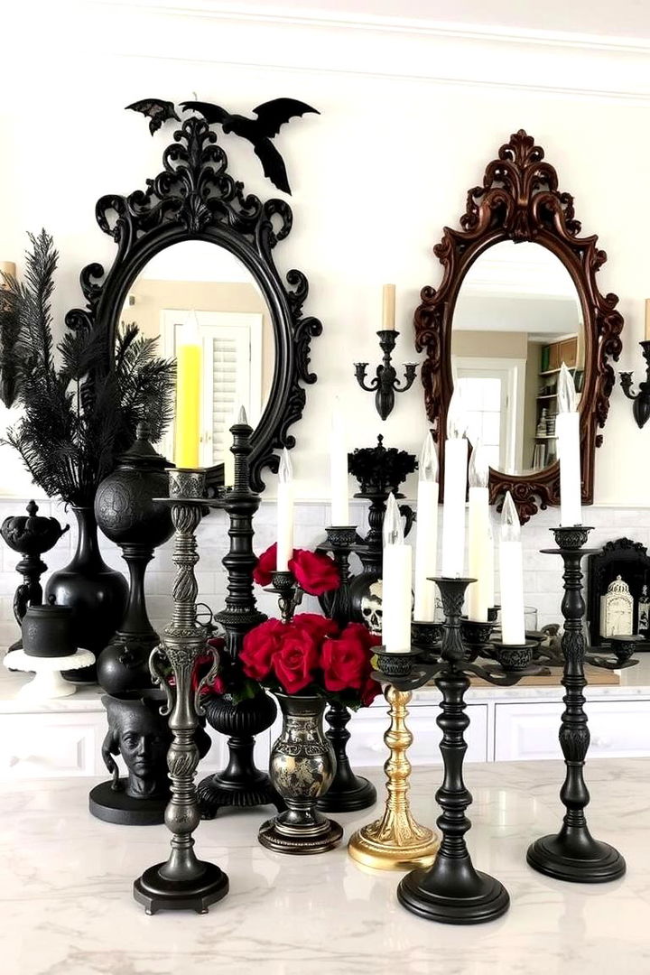 Dramatic Accents and Accessories - 22 Gothic Kitchen Ideas
