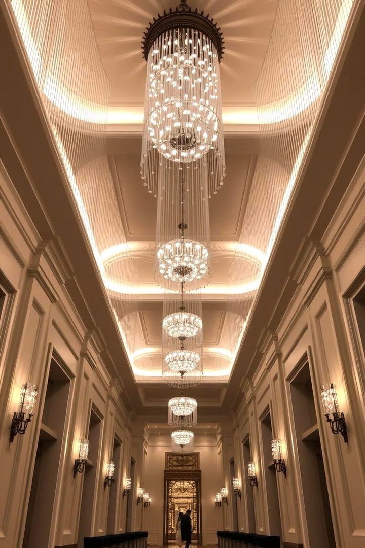 Dramatic Ceiling Fixtures - 22 Dark Hallway Ideas