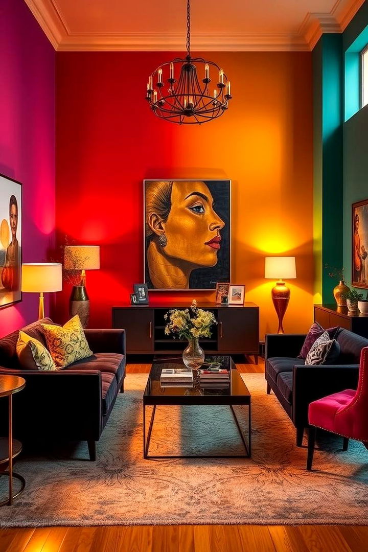 Dramatic Color Accents - 22 Luxury Interior Design Ideas