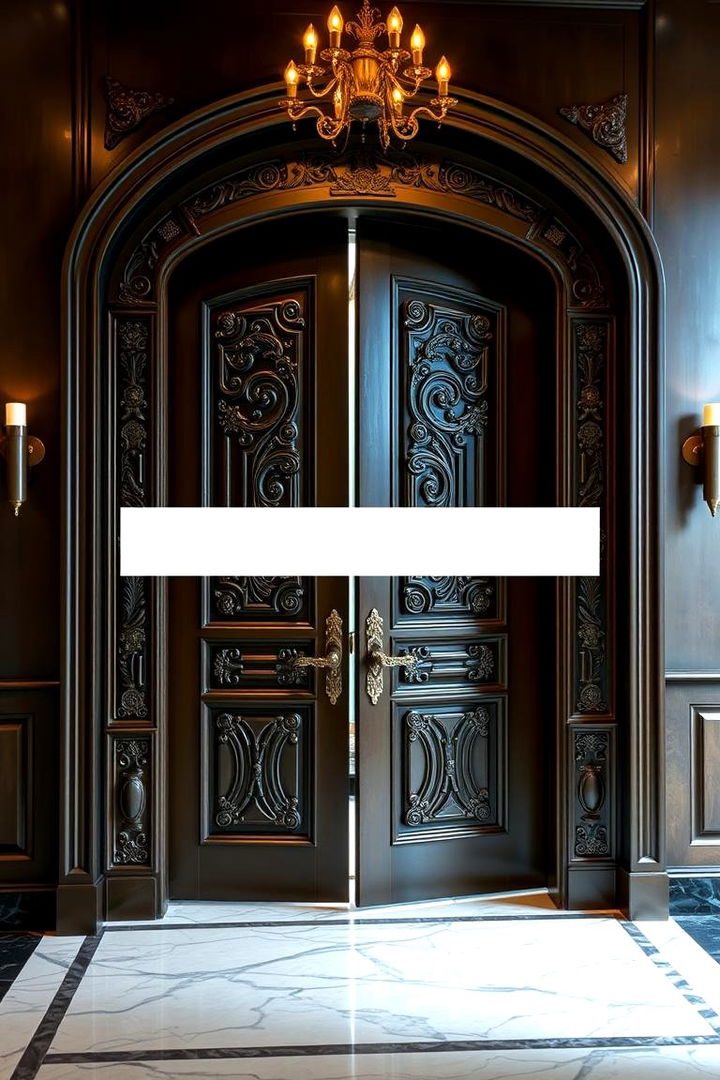 Dramatic Doorway Impact - 22 Black and White Entryway Design Ideas