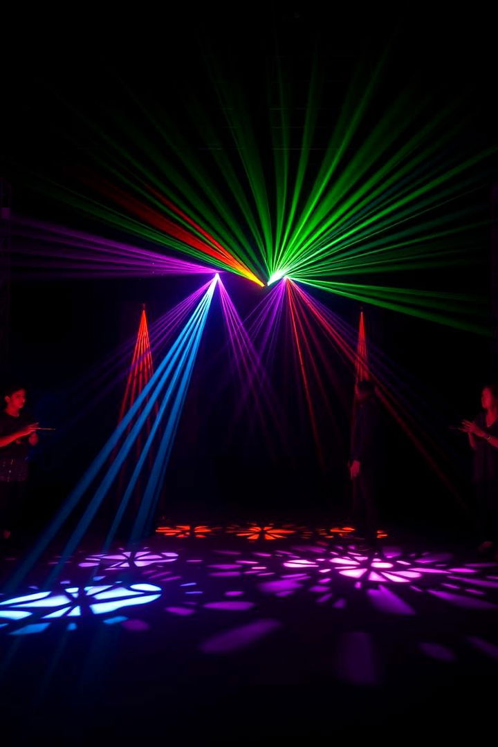 Dramatic Light Show Entrance - 22 Wedding Entrance Ideas