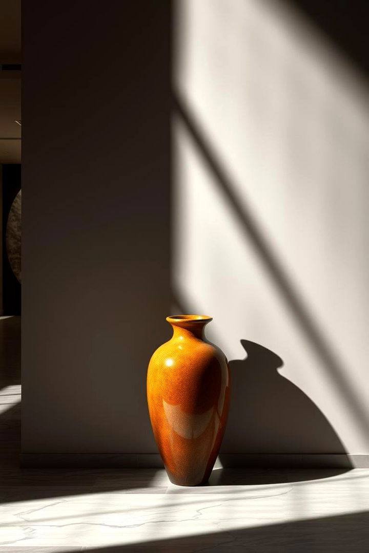 Dramatic Lighting Accent - 22 Large Floor Vase Decoration Ideas