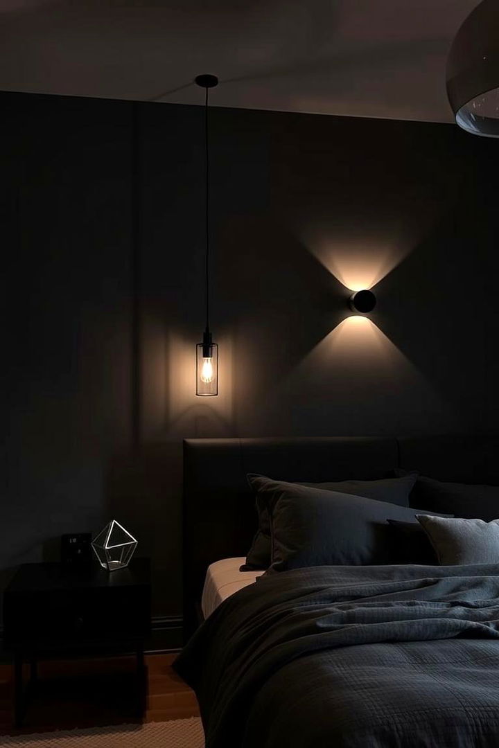 Dramatic Lighting - 22 Dark Bedroom Ideas