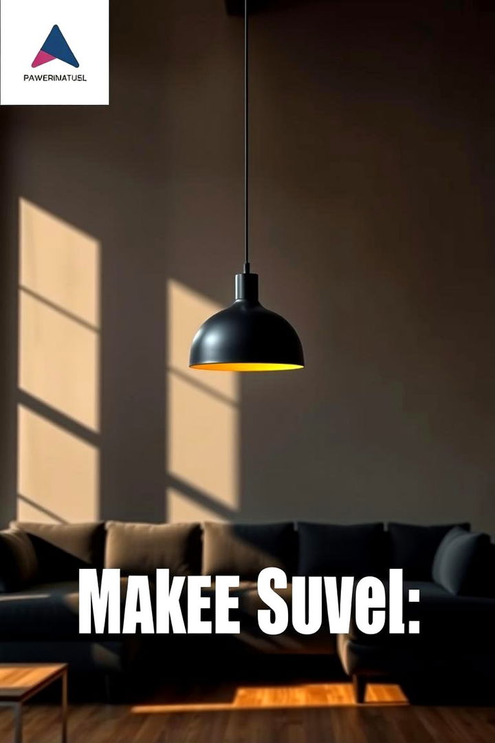 Dramatic Pendant Lighting - 22 Moody Living Room Ideas