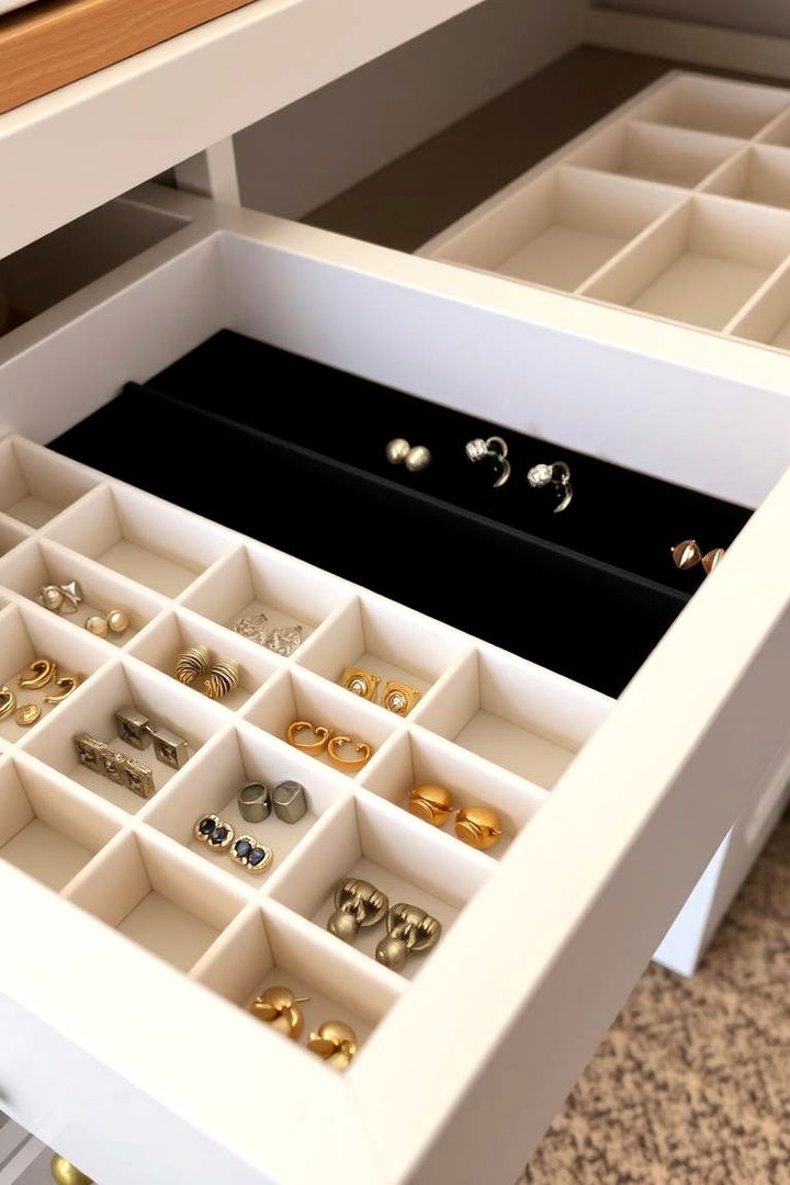 Drawer Divider Inserts - 22 Earring Storage Ideas