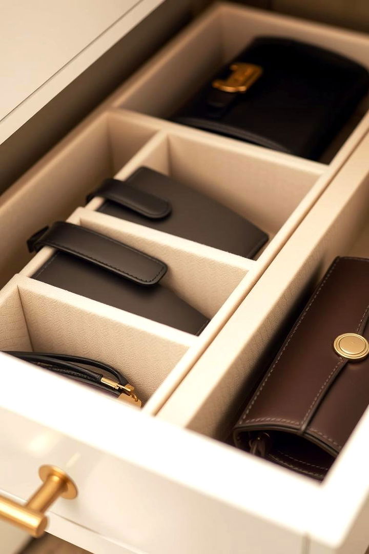 Drawer Organizer Inserts - 22 Purse Storage Ideas