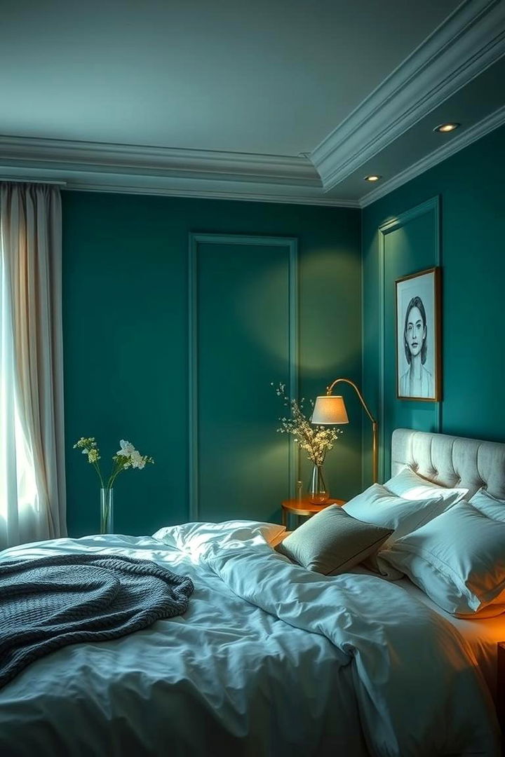 Dreamy Ambience with Soft Lighting - 22 Emerald Green and Gold Bedroom Ideas