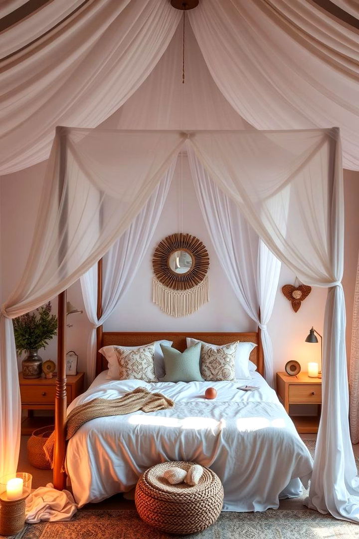 Dreamy Canopy Beds - 22 Colorful Boho Decor Ideas