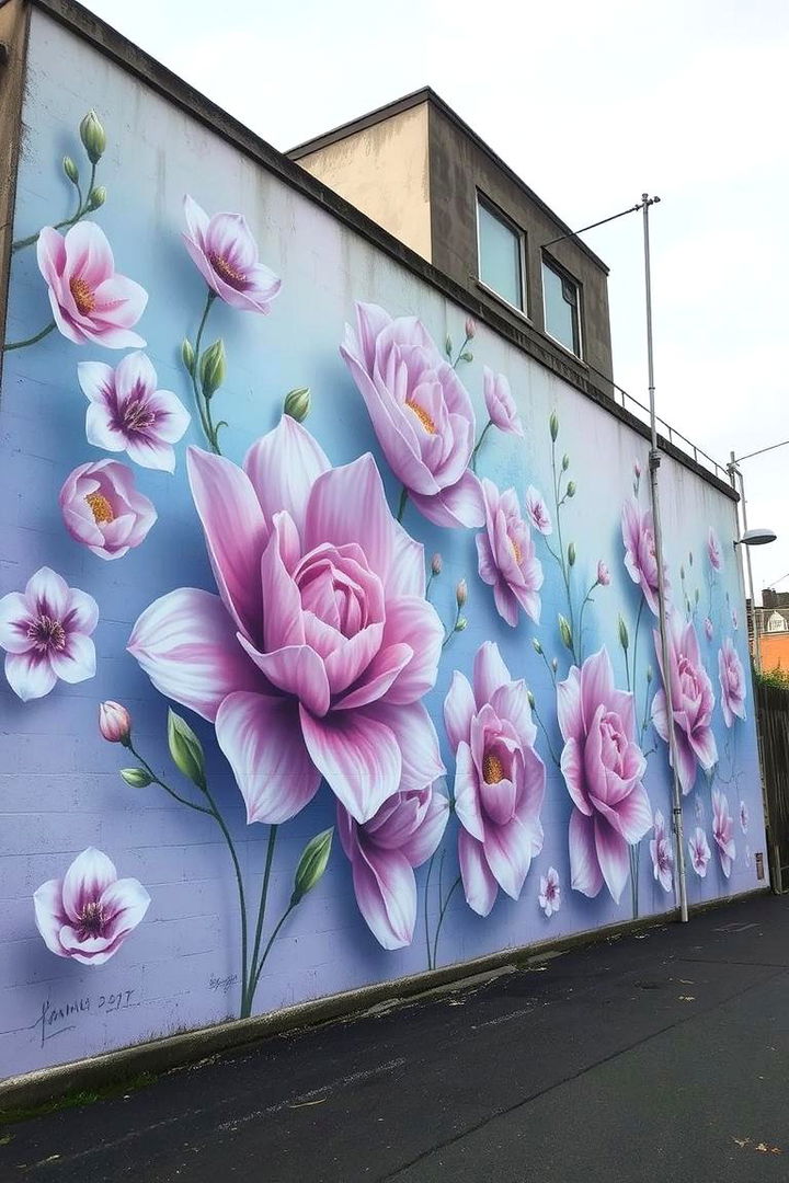 Dreamy Floral Illusions - 22 Flower Murals on Buildings