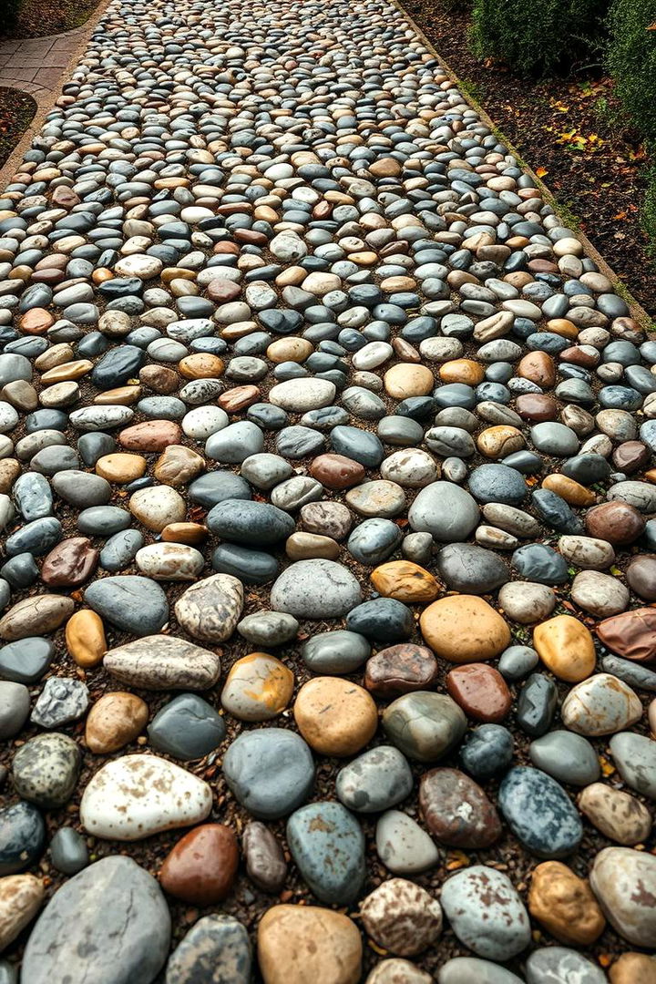 Dreamy Pebble Mosaic - 22 Large Fairy Garden Ideas