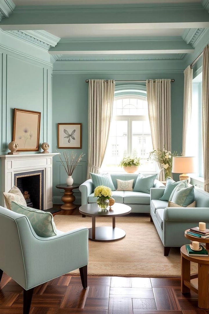 Dreamy Powder Blue and Celadon - 22 Blue and Green Color Combos for Decorating