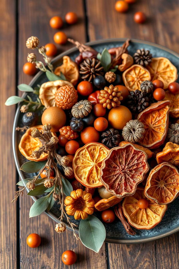 Dried Fruit Arrangements - 22 non-floral wedding centerpiece ideas