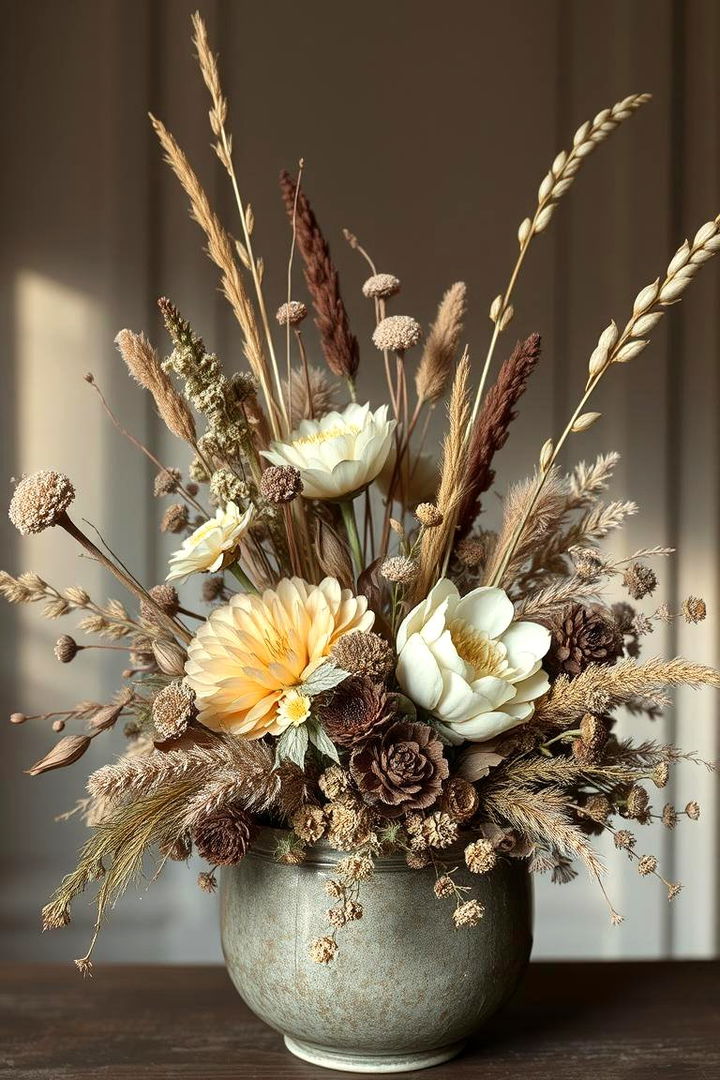 Dried and Preserved Arrangements - 22 Container Garden Ideas