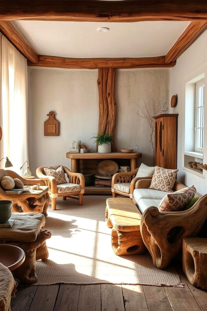 Driftwood Furniture - 22 Ocean-themed Bedroom Ideas