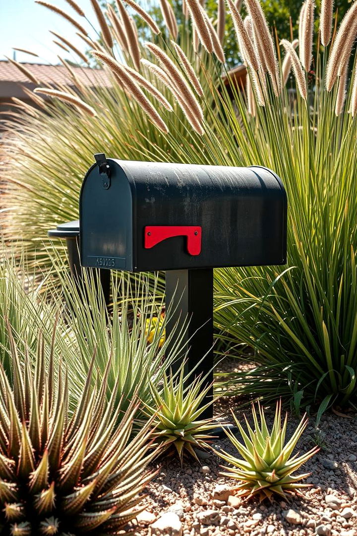Drought Resistant Designs - 22 Mailbox Landscaping Ideas