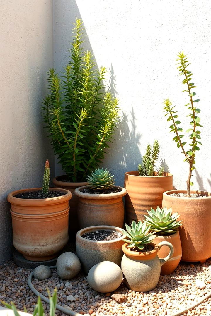 Drought Resistant Garden Nook - 22 Corner Garden Ideas With Pots