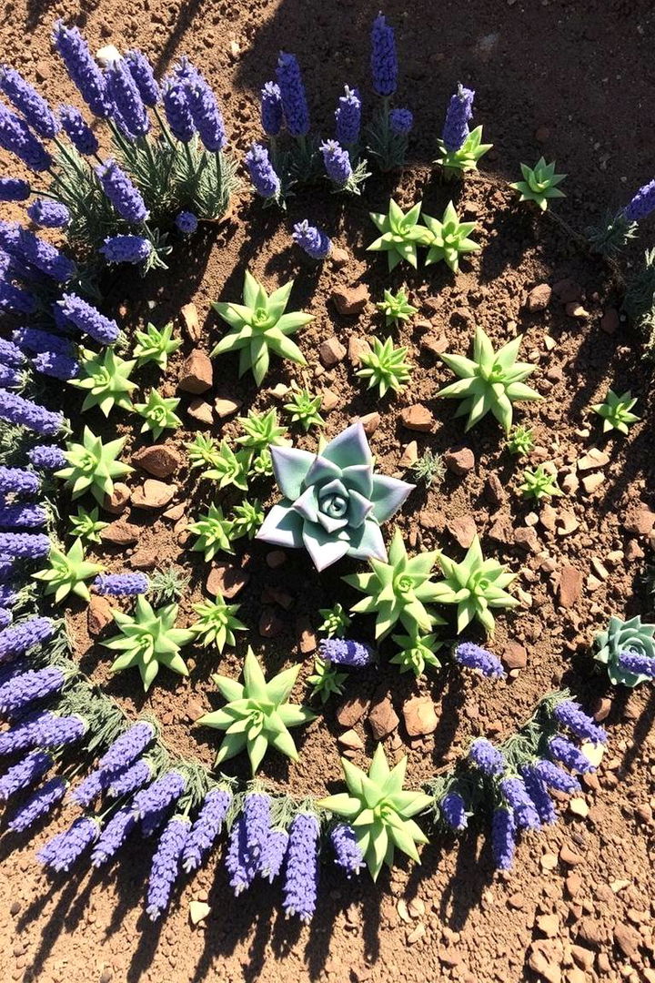 Drought Tolerant Spiral Garden - 22 Spiral Garden Design Ideas