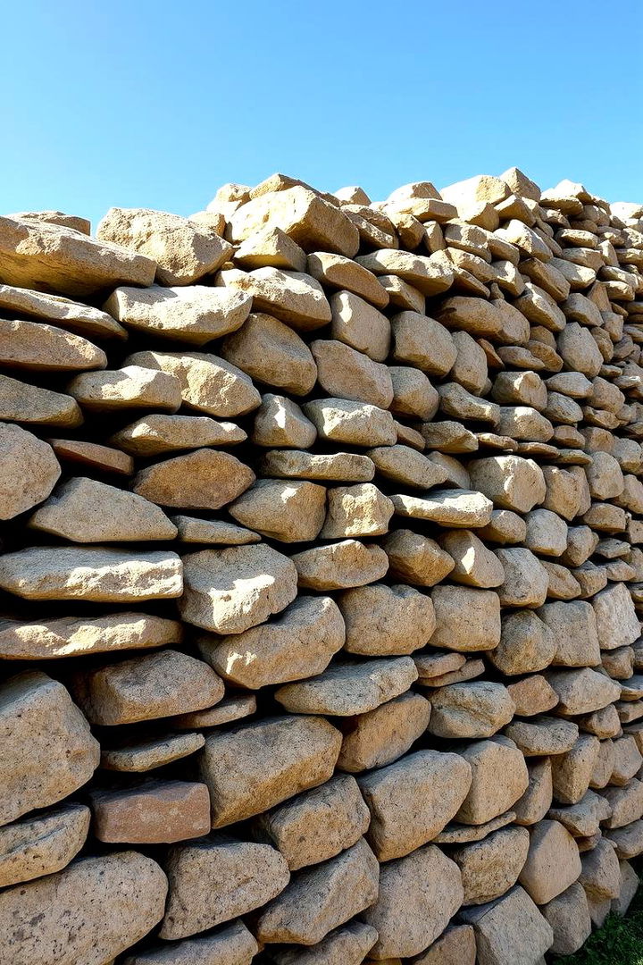 Dry Stack Stone Precision - 22 Retaining Wall Ideas for Sloped Backyard