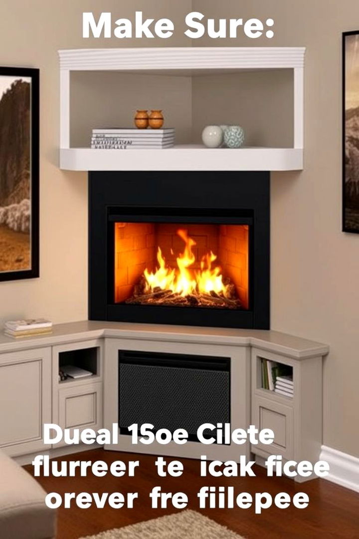 Dual Functionality Corner Gas Fireplace - 22 Corner Gas Fireplace Ideas
