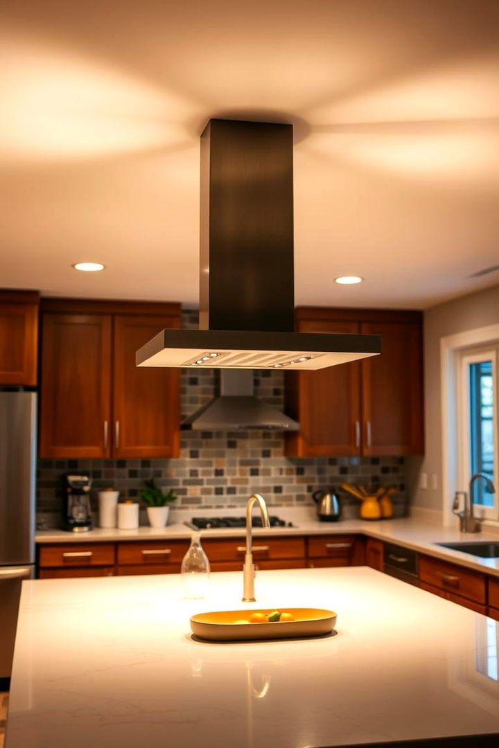 Dual Level Illumination Approach - 22 Kitchen Island Lighting Ideas