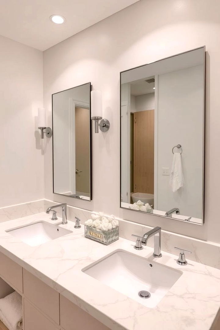Dual Sink Convenience - 22 Bathroom Sink Ideas