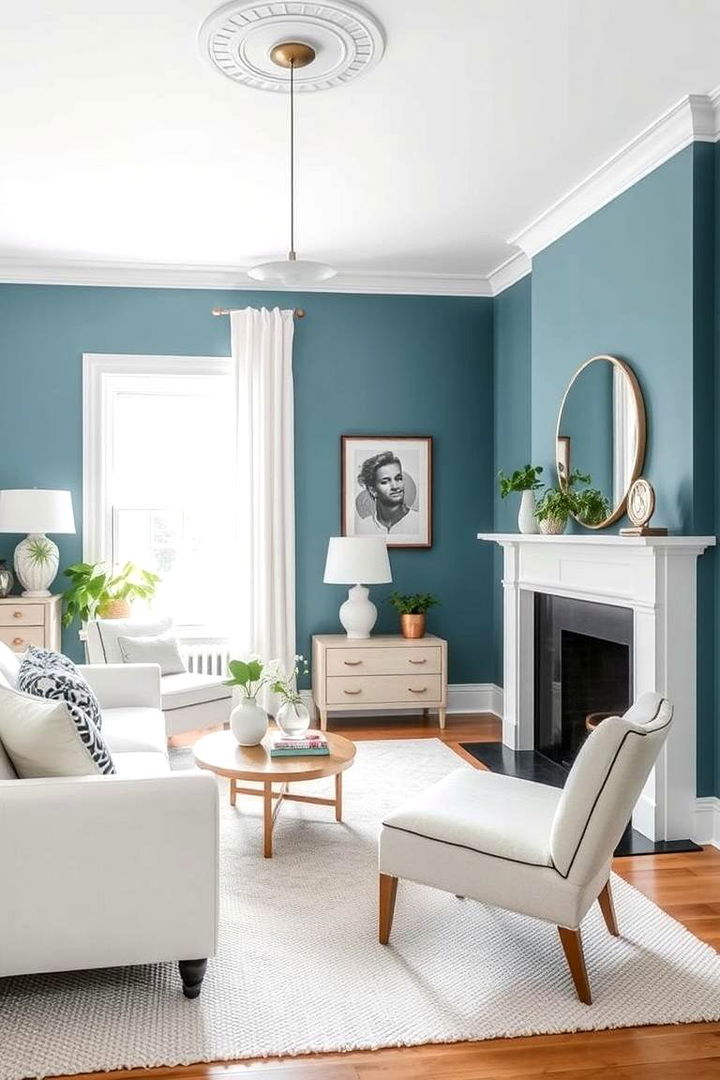Duck Egg Blue and White Contrast - 22 Duck Egg Blue Bedroom Ideas