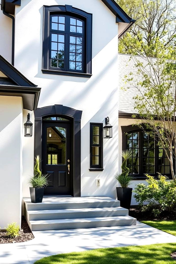 Durability and Maintenance Ease - 22 single story white house black trim