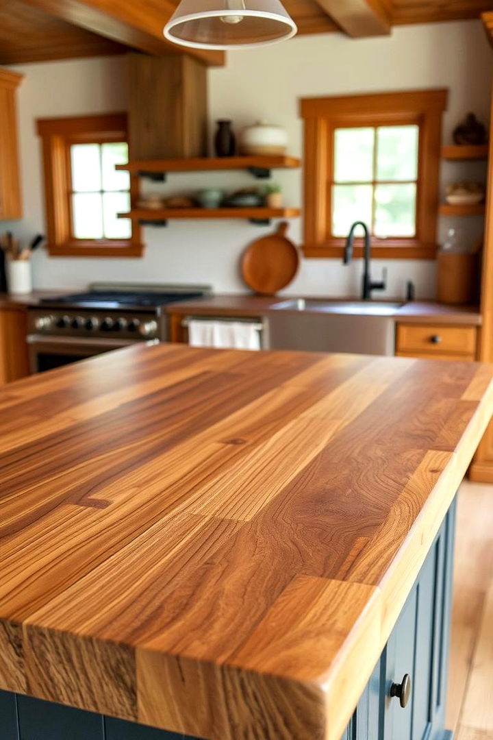 Durable Butcher Block Warmth - 22 Kitchen Countertop Ideas