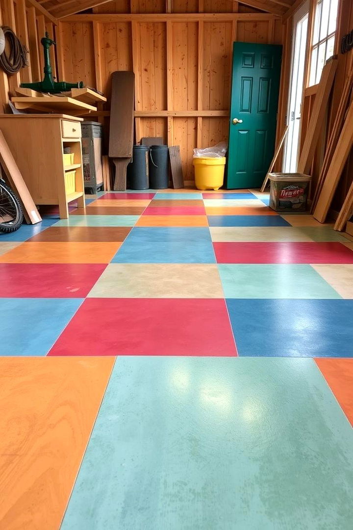 Durable Linoleum Flooring - 22 Shed Floor Ideas