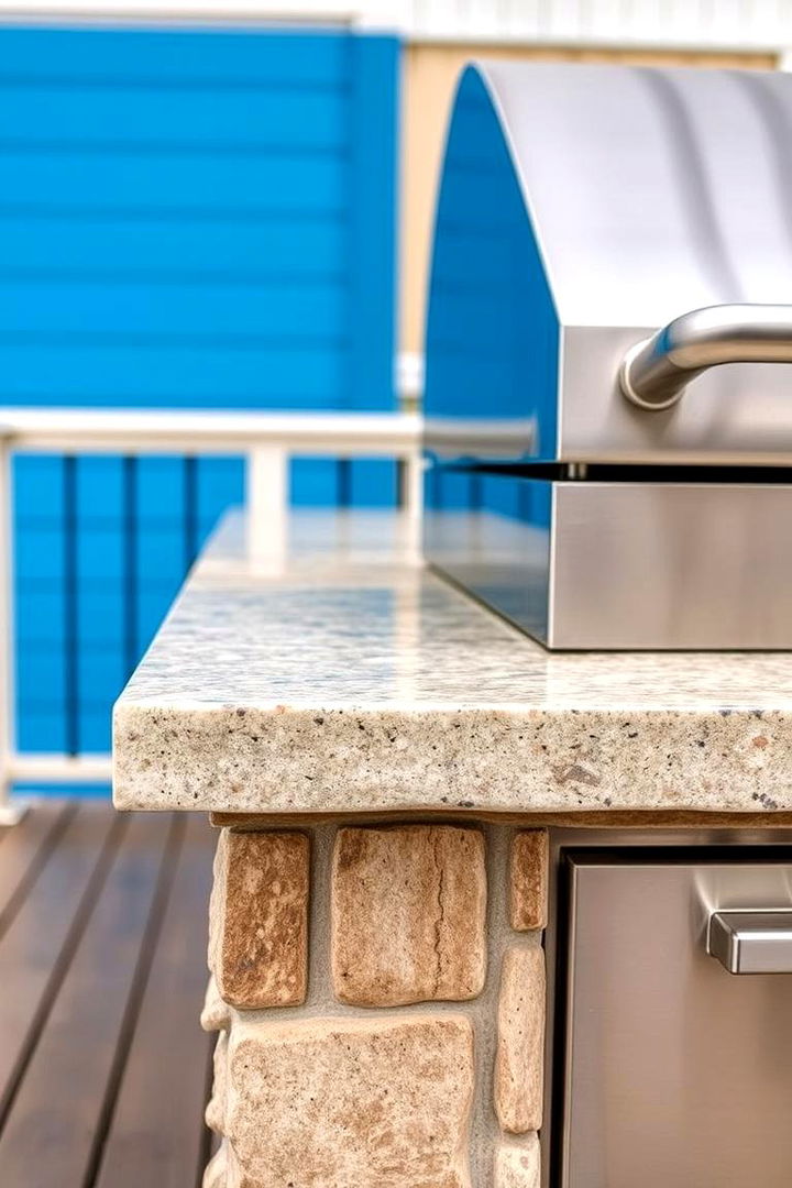 Durable Material Selection - 22 Outdoor Kitchen on Deck