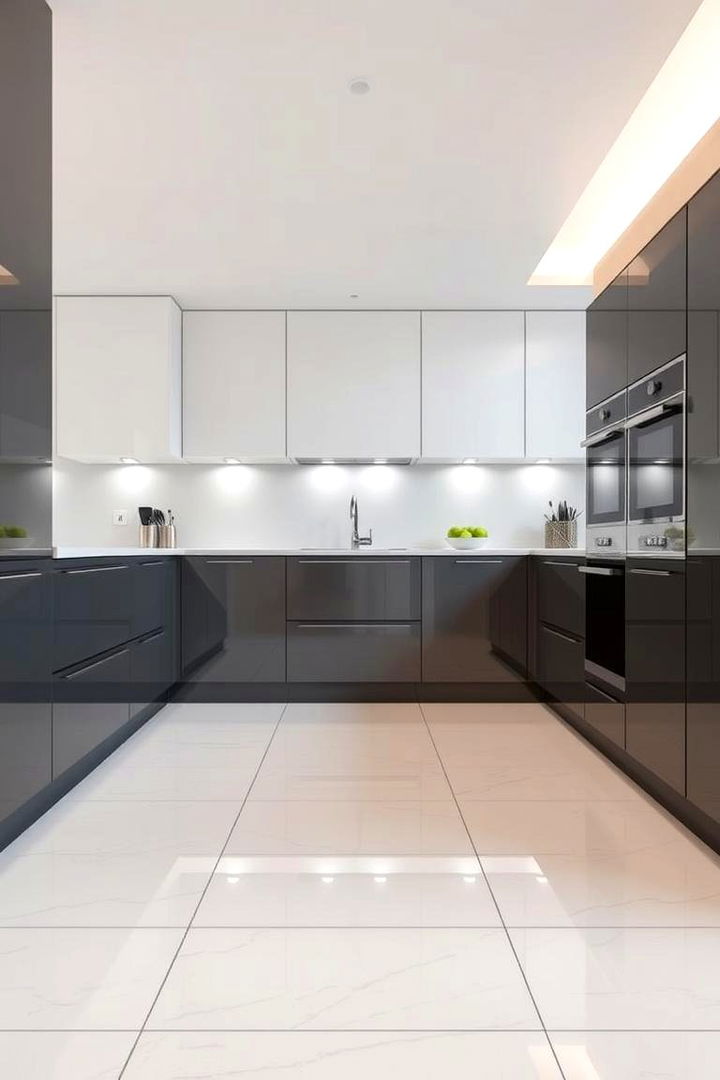 Durable Porcelain Tiles - 22 Kitchen Flooring Ideas