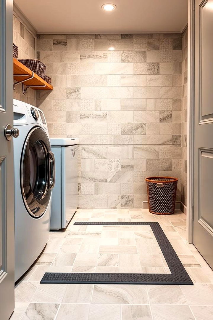 Durable Slip resistant Tiles - 22 Laundry Room Tile Ideas