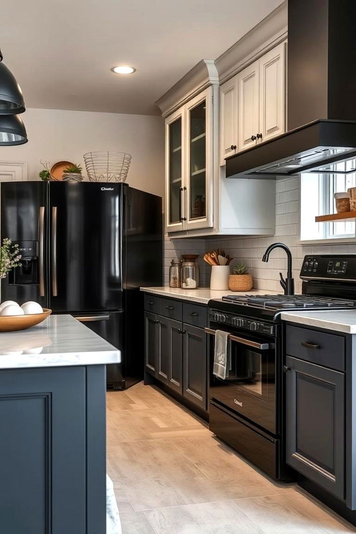 Durable Surfaces and Materials - 22 Kitchen With Black Appliances