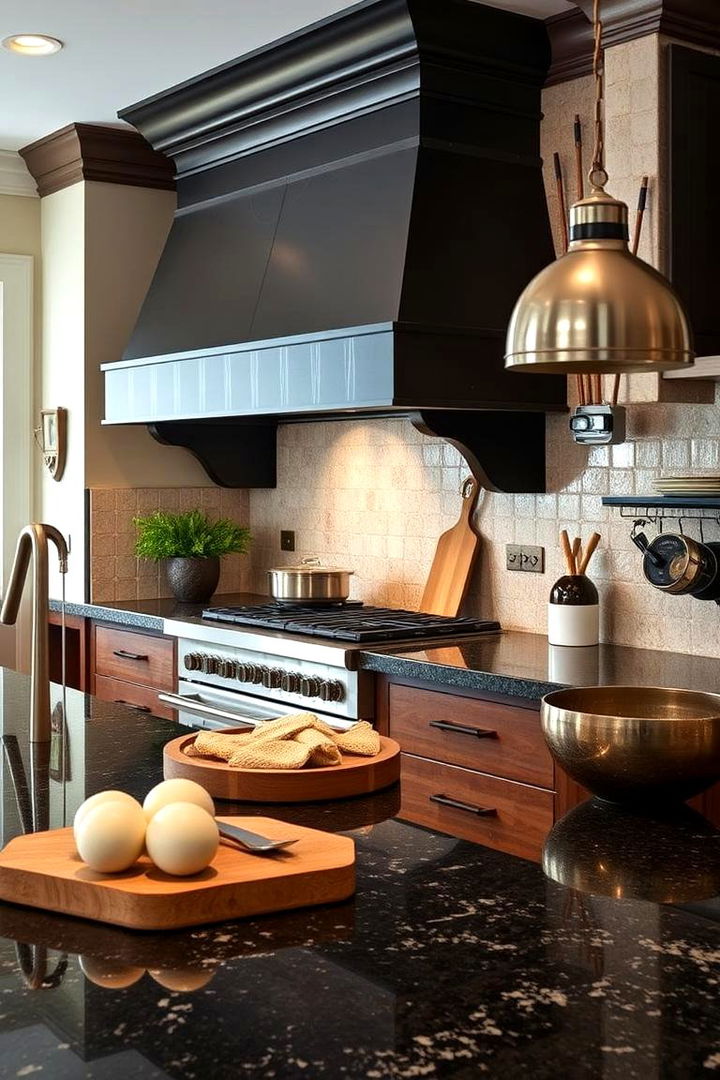 Durable Work Surfaces - 22 Black Granite Countertops Kitchen Ideas