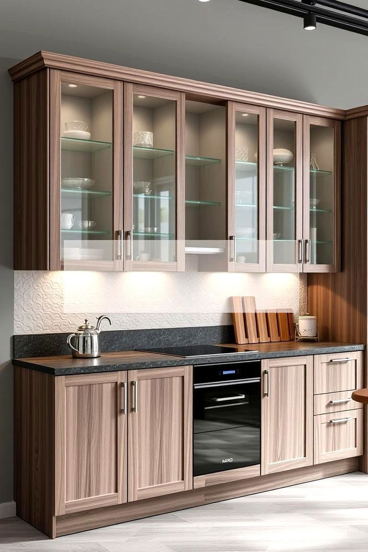Durable and Long Lasting Materials - 22 Modern Style Glass Kitchen Cabinets