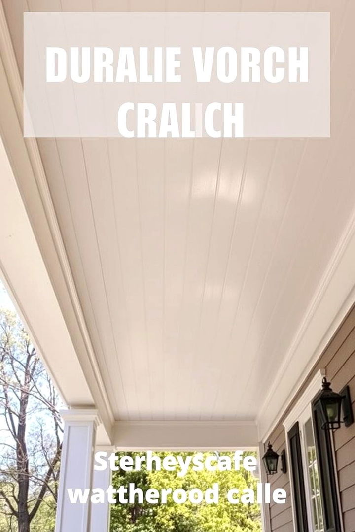 Durable and Low Care Options - 22 Vinyl Porch Ceiling Ideas