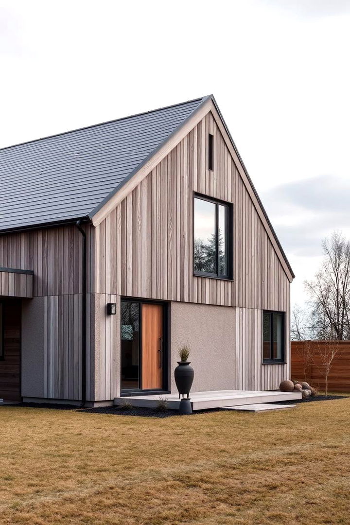 Dusty Mauve Touch - 22 Paint Colors for a Modern Black House With Cedar Accents