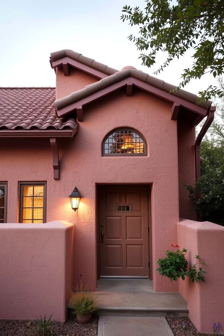 Dusty Rose Charm - 22 Stucco Colors for Home Exteriors