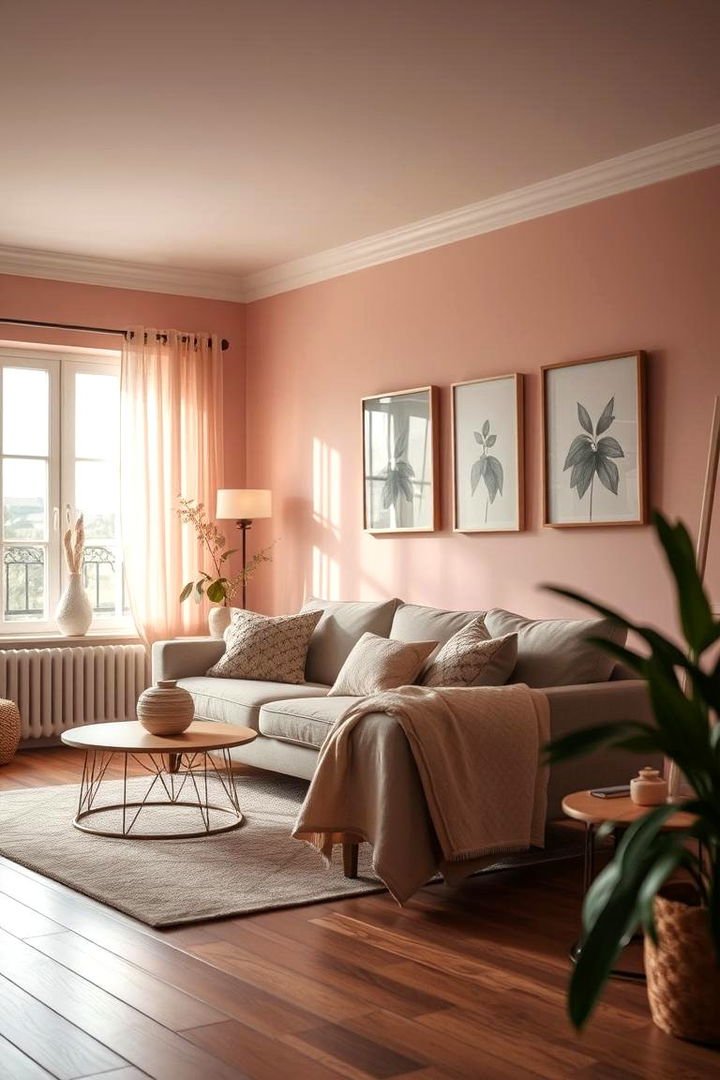 Dusty Rose Romantic Serenity - 22 Living Room Paint Colors
