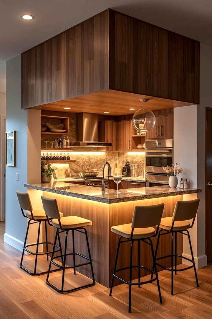 Dynamic Bar Space Integration - 22 Barndominium Kitchen Ideas
