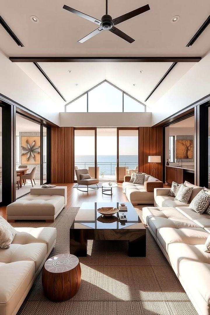 Dynamic Coastal Transitions - 22 Coastal Living Room Ideas