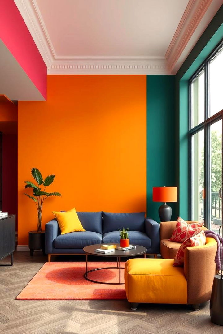 Dynamic Color Blocking - 22 Colorful Room Ideas