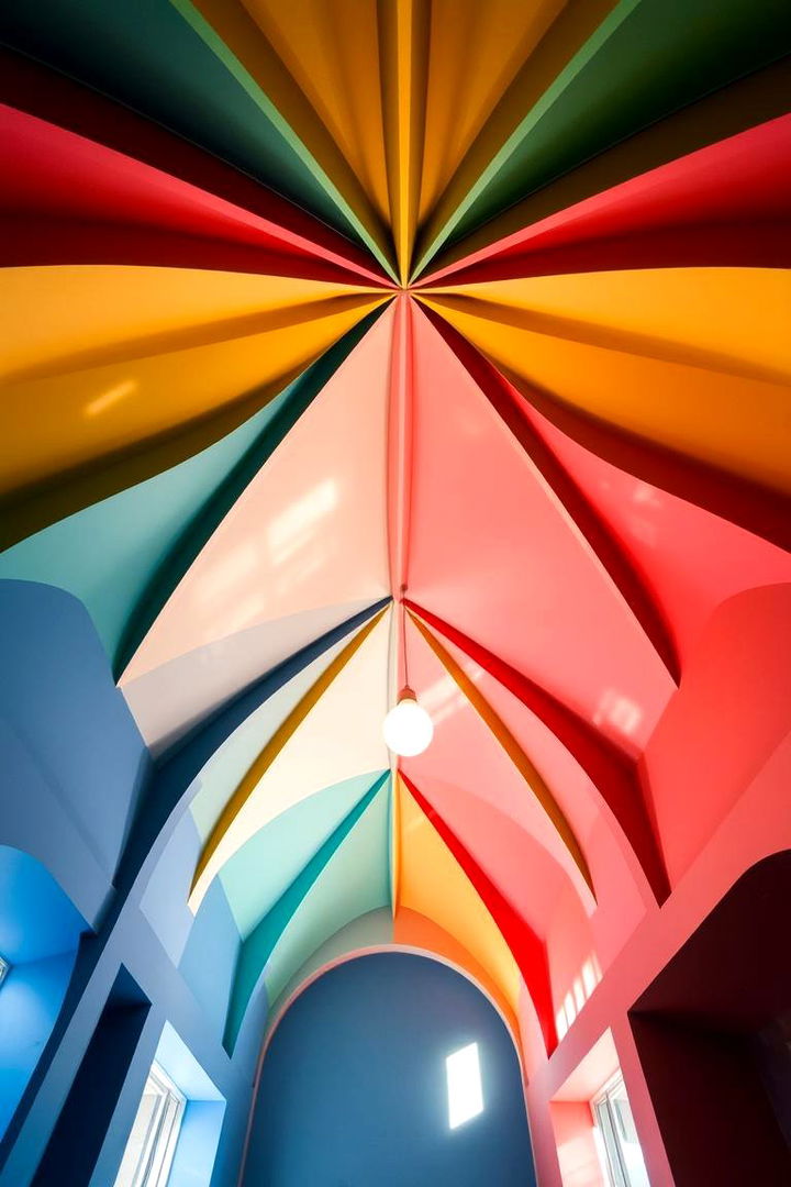 Dynamic Color Contrasts - 22 Cathedral Ceiling Ideas