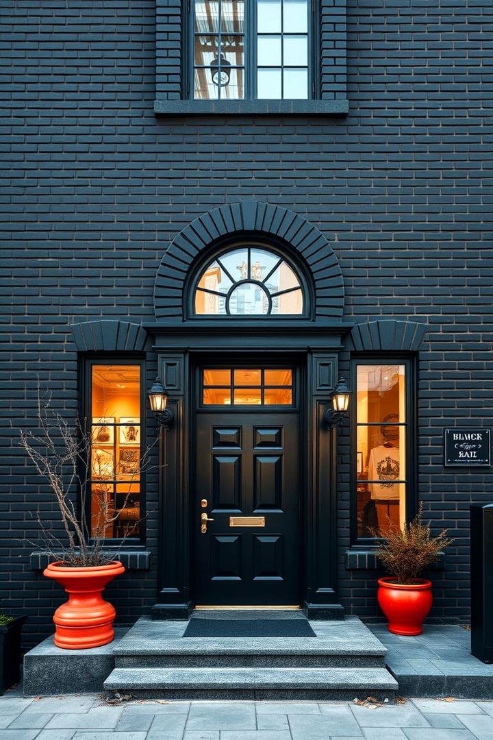 Dynamic Color and Contrast - 22 Black Brick House Exteriors