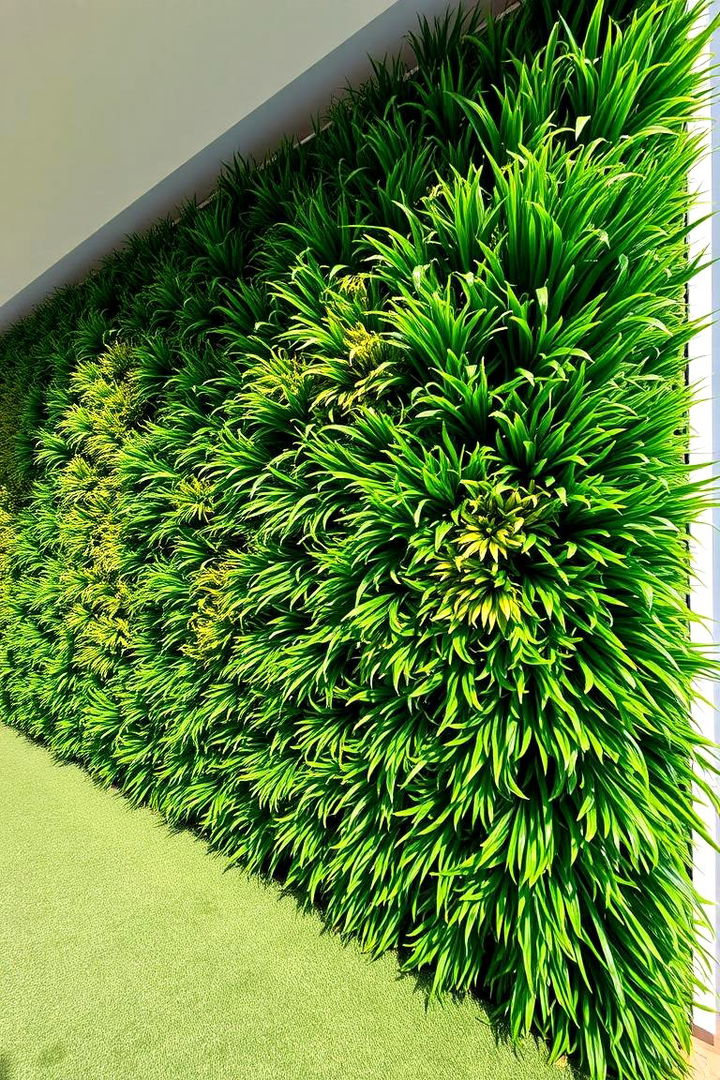 Dynamic Foliage Drama - 22 Artificial Grass Wall Design Ideas