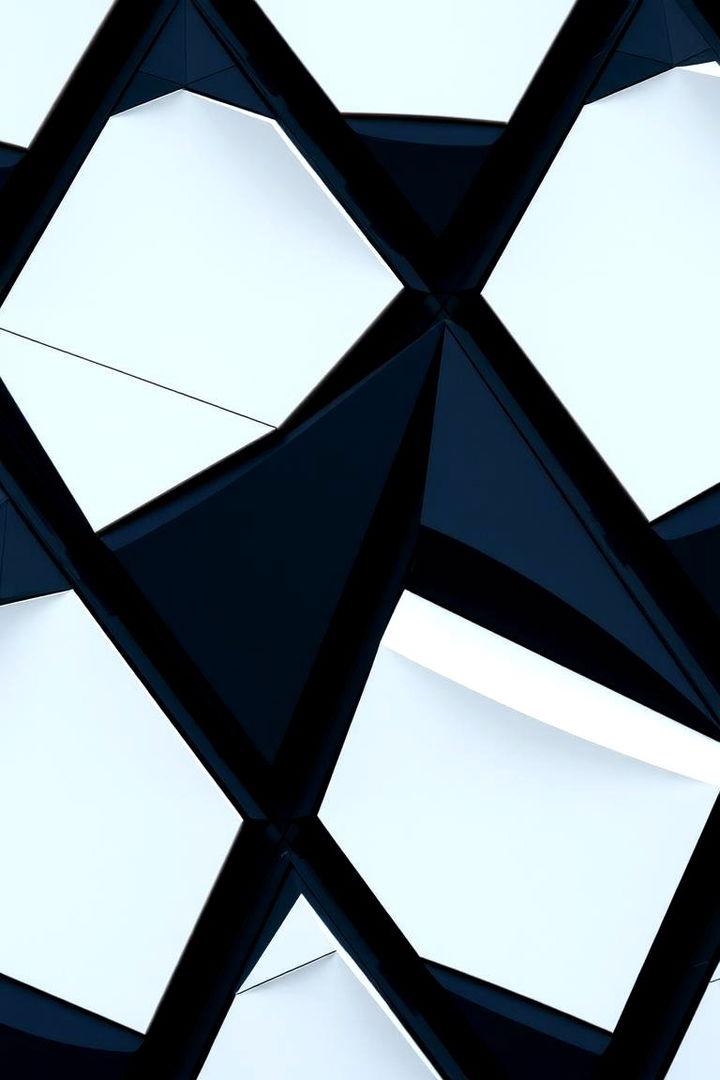 Dynamic Geometric Patterns - 22 Black and White House Exterior Ideas