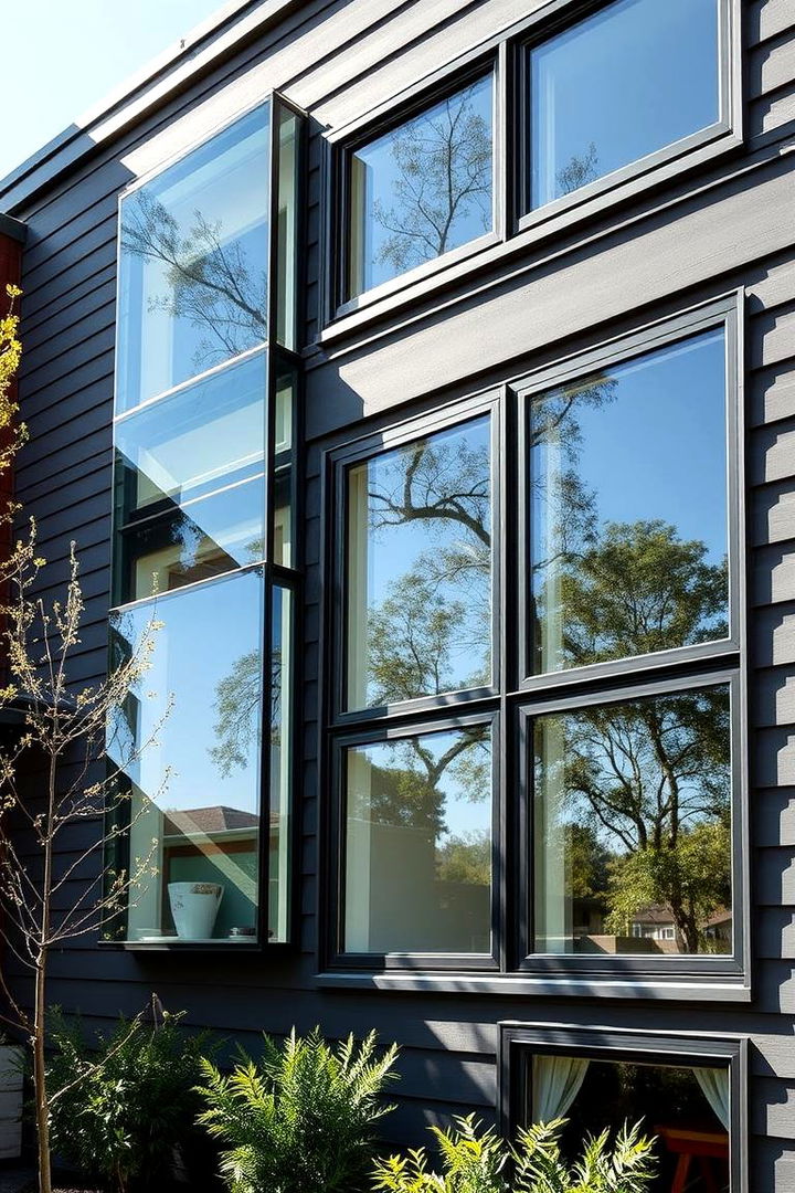 Dynamic Glass Insertions - 22 Modern Siding Ideas for a Contemporary Home