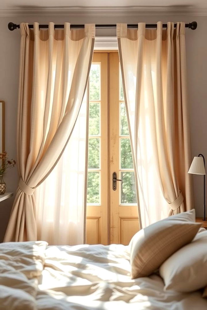 Dynamic Lawn or Linen Looks - 22 Bedroom Curtain Ideas