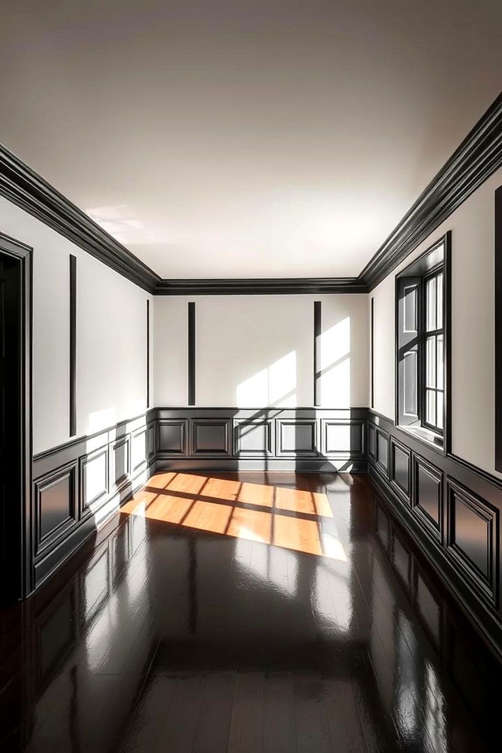 Dynamic Light and Shadow Play - 22 Black Trim Interiors